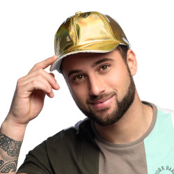 Kšiltovka disco zlatá